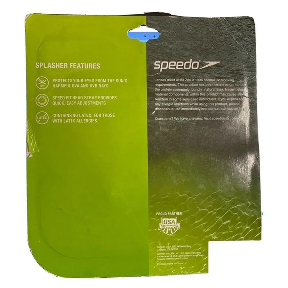 Speedo Kids Splasher Goggles 2 Pack Grey Yellow Ages 3-8‎ NEW UV Protection - Picture 2 of 2